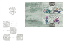 Finland   1995 International Stamp Exhibition FINLANDIA '95, Helsinki (I): Motorsport, Mi Bloc 16  FDC - Cartas & Documentos
