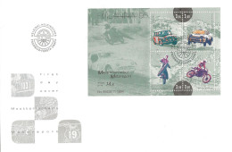 Finland   1995 International Stamp Exhibition FINLANDIA '95, Helsinki (I): Motorsport, Mi Bloc 16  FDC - Storia Postale