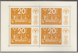 SCHWEDEN  Block 2-5, Postfrisch **, Internationale Briefmarkenausstellung STOCKHOLMIA ’74 1974 - Blocchi & Foglietti