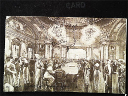 ► MONACO  Cpa Tableau Autour De La Roulette   1900s (Carte Piquée épingle) - Casinò