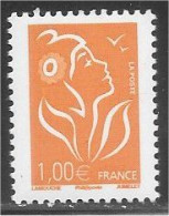 Marianne De Lamouche - 1,00 € - Orange - Type II - Phil@poste - (2005) - Y & T N° 3739 A ** - 2004-2008 Marianne Of Lamouche