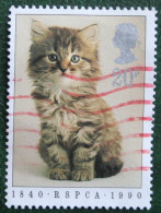Pets Duck Rabbit Dog Cat Chien Katze (Mi 1245) 1990 Used Gebruikt Oblitere ENGLAND GRANDE-BRETAGNE GB GREAT BRITAIN - Used Stamps