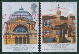 EUROPA Buildings London Glasgow (Mi 1261 1263) 1990 Used Gebruikt Oblitere ENGLAND GRANDE-BRETAGNE GB GREAT BRITAIN - Used Stamps