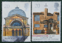 EUROPA Buildings London Glasgow (Mi 1261 1263) 1990 Used Gebruikt Oblitere ENGLAND GRANDE-BRETAGNE GB GREAT BRITAIN - Used Stamps