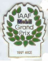 @@ World Athletics Palme IAAF Carburant MOBIL Grand Prix De NICE 1991 EGF @@aut64b - Atletica
