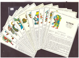 ASTROLOGIE AZTEQUE - 12 CARTES 10x15cm - ILLUSTRATIONS DE LAZOURENKO ET TEXTES DE EDGAR BLISS - TB - Astrology