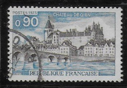 FRANCE Yvert N° 1758 Oblitéré Toit Du Château Marron Au Lieu D'être Bleu - Oblitérés