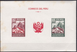 Peru Bl 4, Block Of 603, 604 ** From 1961, Slightly Stored, Brands Impeccable #c798 Lot15 - Perú