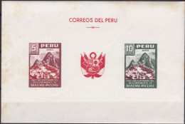 Peru Bl 4, Block Of 603, 604 ** From 1961, Slightly Stored, Brands Impeccable #c798 Lot17 - Perú