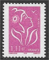 Marianne De Lamouche - 1,11€ - Lilas - ITVF - (2005) - Y & T N° 3740 ** - 2004-2008 Marianne (Lamouche)