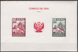 Peru Bl 4, Block Of 603, 604 ** From 1961, Slightly Stored, Brands Impeccable #c798 Lot19 - Perú