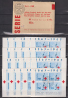 Schweiz1963 Blockausgabe Rotes Kreuz MiNo. Bl. 19 Nummer 1-20 ESST Mit Posttasche (Bl. 11 Kl. Unebenheit Im Unterrand) - Blocs & Feuillets