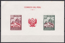 Peru Bl 4, Block Of 603, 604 ** From 1961, Slightly Stored, Brands Impeccable #c798 Lot24 - Perù