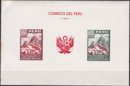 Peru Bl 4, Block Of 603, 604 ** From 1961, Slightly Stored, Brands Impeccable #c798 Lot25 - Perù