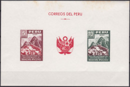 Peru Bl 4, Block Of 603, 604 ** From 1961, Slightly Stored, Brands Impeccable #c798 Lot28 - Perù