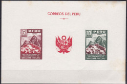 Peru Bl 4, Block Of 603, 604 ** From 1961, Slightly Stored, Brands Impeccable #c798 Lot30 - Perú