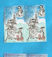 24---1  1993  BOSNIA KROATISCHE POST  MOSTAR IMPERFORATE RRR  SREBRENICA  FAUNA  ARCHITECTURA  MNH - Iglesias Y Catedrales