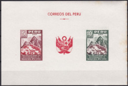 Peru Bl 4, Block Of 603, 604 ** From 1961, Slightly Stored, Brands Impeccable #c798 Lot31 - Peru
