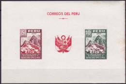 Peru Bl 4, Block Of 603, 604 ** From 1961, Slightly Stored, Brands Impeccable #c798 Lot31 - Perù