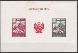 Peru Bl 4, Block Of 603, 604 ** From 1961, Slightly Stored, Brands Impeccable #c798 Lot32 - Peru