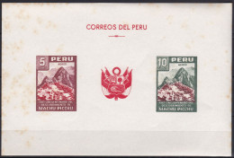 Peru Bl 4, Block Of 603, 604 ** From 1961, Slightly Stored, Brands Impeccable #c798 Lot33 - Peru