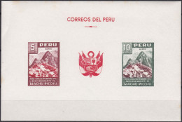 Peru Bl 4, Block Of 603, 604 ** From 1961, Slightly Stored, Brands Impeccable #c798 Lot35 - Peru