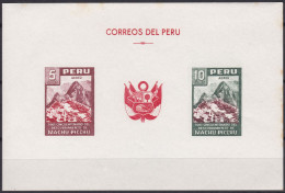 Peru Bl 4, Block Of 603, 604 ** From 1961, Slightly Stored, Brands Impeccable #c798 Lot36 - Peru