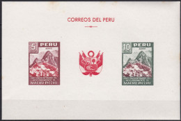 Peru Bl 4, Block Of 603, 604 ** From 1961, Slightly Stored, Brands Impeccable #c798 Lot37 - Peru