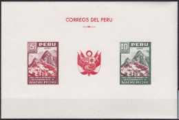 Peru Bl 4, Block Of 603, 604 ** From 1961, Slightly Stored, Brands Impeccable #c798 Lot38 - Peru