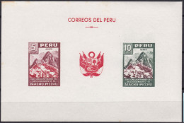 Peru Bl 4, Block Of 603, 604 ** From 1961, Slightly Stored, Brands Impeccable #c798 Lot40 - Perú