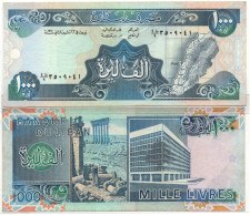 Lebanon 1000 Livres ND 1983-88 P-69 UNC - Liban