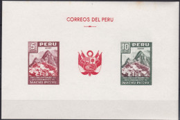 Peru Bl 4, Block Of 603, 604 ** From 1961, Slightly Stored, Brands Impeccable #c798 Lot45 - Peru