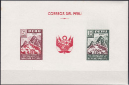 Peru Bl 4, Block Of 603, 604 ** From 1961, Slightly Stored, Brands Impeccable #c798 Lot46 - Perù