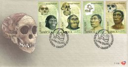 South Africa - 2006 Origins Of Humankind FDC # SG 1621 , Mi 1736-1739 - Fossielen