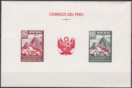 Peru Bl 4, Block Of 603, 604 ** From 1961, Slightly Stored, Brands Impeccable #c798 Lot47 - Peru