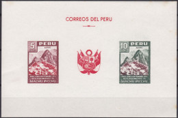 Peru Bl 4, Block Of 603, 604 ** From 1961, Slightly Stored, Brands Impeccable #c798 Lot48 - Perú