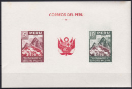 Peru Bl 4, Block Of 603, 604 ** From 1961, Slightly Stored, Brands Impeccable #c798 Lot49 - Peru