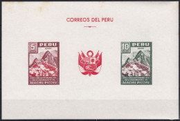Peru Bl 4, Block Of 603, 604 ** From 1961, Slightly Stored, Brands Impeccable #c798 Lot50 - Peru