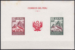 Peru Bl 4, Block Of 603, 604 ** From 1961, Slightly Stored, Brands Impeccable #c798 Lot50 - Perú