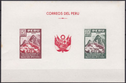 Peru Bl 4, Block Of 603, 604 ** From 1961, Slightly Stored, Brands Impeccable #c798 Lot51 - Peru