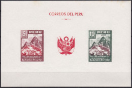 Peru Bl 4, Block Of 603, 604 ** From 1961, Slightly Stored, Brands Impeccable #c798 Lot52 - Perú