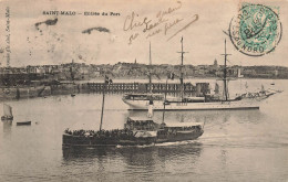 St Malo * 1903 * Entrée Du Port * Bateau Roue Vapeur * Goëlette Genre Pourquoi Pas ? Voilier - Saint Malo