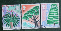 KEW GARDENS Tree Baume (Mi 1270-1271 1273) 1990 Used Gebruikt Oblitere ENGLAND GRANDE-BRETAGNE GB GREAT BRITAIN - Used Stamps