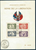 Série De La Libération - 1er Mars 1945 - YT 356 à 359 - Lettres & Documents