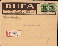 604083 | Inflation, Dekorativer Brief Der Deutschen Uhrenfabrik, DUFA | Villingen-Schwenningen (Baden) (W 7730) - Uhrmacherei