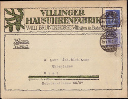 604084 | Dekorativer Brief Der Villinger Hausuhrenfabrik, Willi Brunckhorst, Uhr | Villingen-Schwenningen (Baden) (W 773 - Orologeria