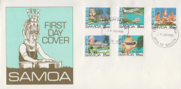 Samoa Set On FDC - Other & Unclassified