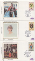 Samoa Set On 3 Benham Silk FDCs - Otros & Sin Clasificación