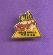 Rare Pins Auto Voiture Renault Clio Garage Aubin Q580 - Renault