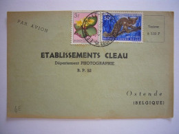 Avion / Airplane / Card From Leopoldville To Ostende / Feb 20,1960 - Storia Postale